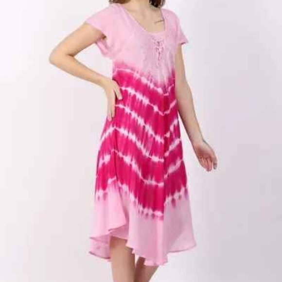 Gorgeous Indian rayon umbrella/beach dress. Free size - Picture 11 of 13